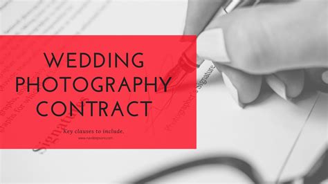 Wedding photography contract cancellation due to bankruptcy. Wedding Photography Contract - Updated with 2020 Clauses