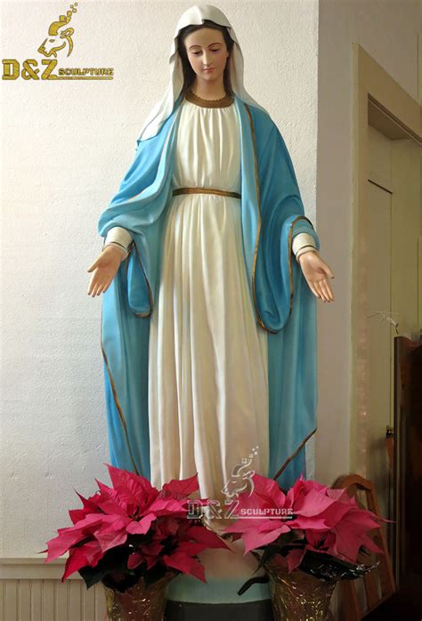 Religious Life Size Fiberglass Virgin Mary Of Fátima Statue For Sale