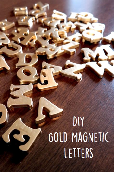 Diy Gold Magnetic Letters Tgi Diy