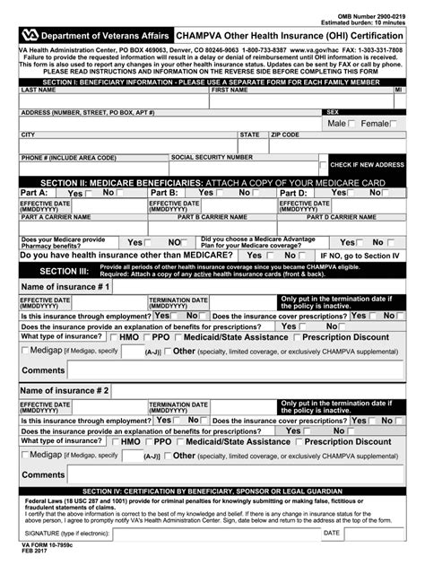 Va Form 10 7959c Fill Out And Sign Online Dochub