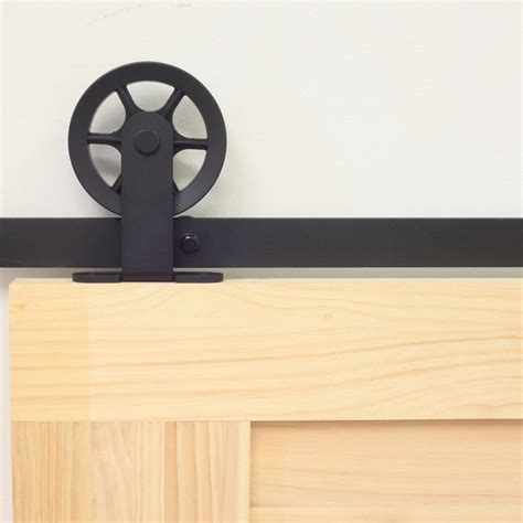 Homacer Black Rustic Non Bypass Sliding Barn Door Hardware Kit Etsy Sliding Barn Door