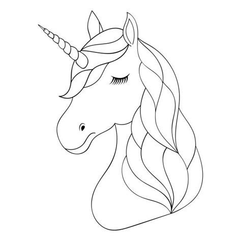 Unicorn Head Outline Best Tattoo Ideas
