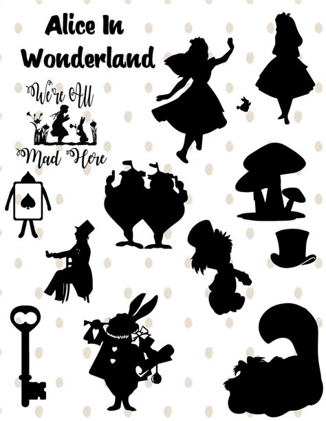 Alice In Wonderland Silhouette Svg Free Pattern Ap Human Geography