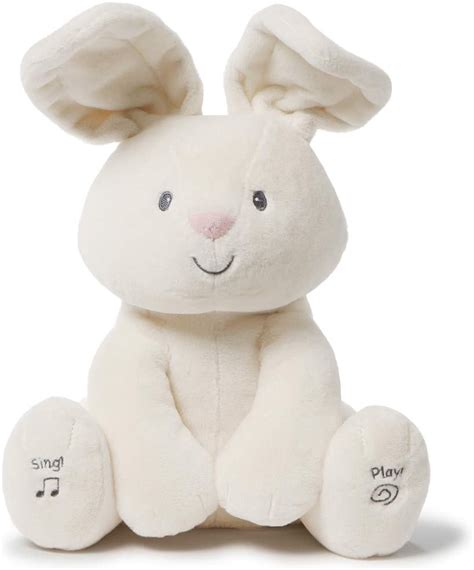 Baby Gund Flora The Bunny Animated Plush Stuffed Animal Toy Cream 12