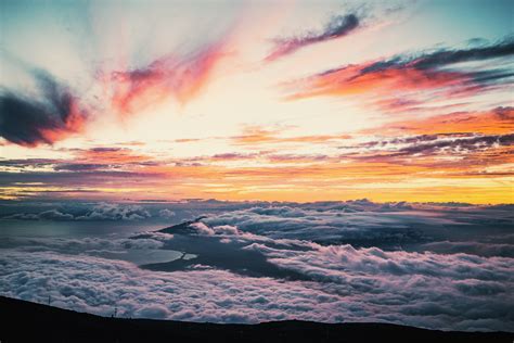 Sunset Cloud Above The Clouds And Pink Hd 4k Wallpaper And