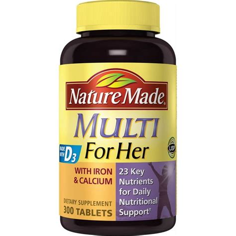 Product Of Nature Made Multi For Her Tablets 300 Ct Bulk Savings
