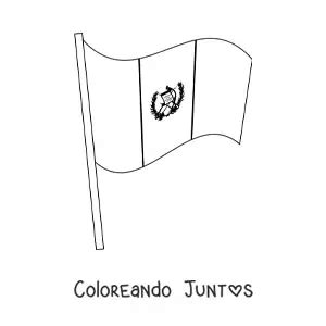 Dibujos De La Bandera De Guatemala Para Colorear Gratis