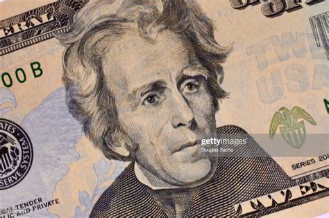 Us Twentydollar Bill With Portrait Of Andrew Jackson High Res Stock