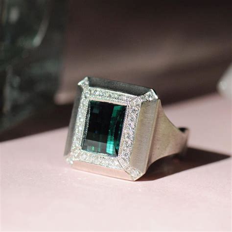 Diving Deep Into This Rich Bluegreen Tourmaline 🌊 Tourmaline Ring By