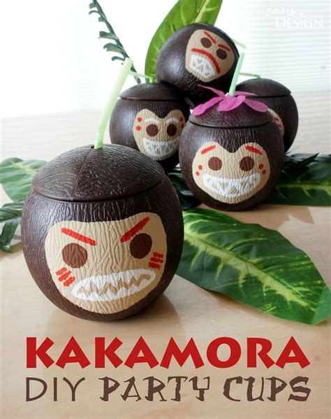 These Kakamora Party Cups Are So Easy To Make And Perfect For A Moana