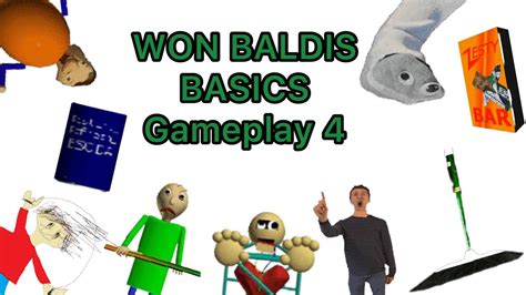 Baldis Basics Gameplay 4 I Won The Nice Gemstone Youtube