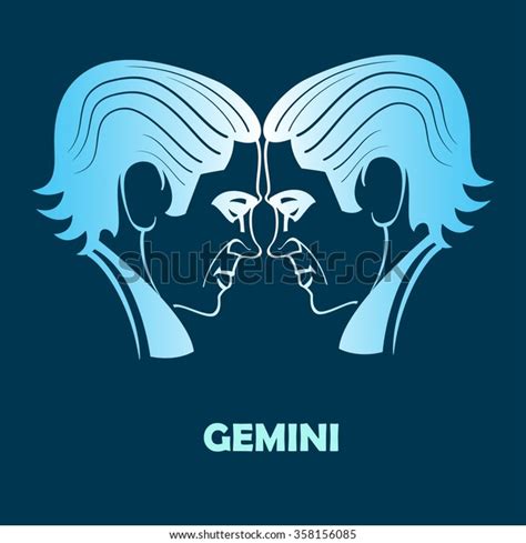 Gemini Zodiac Sign Stock Vector Royalty Free 358156085