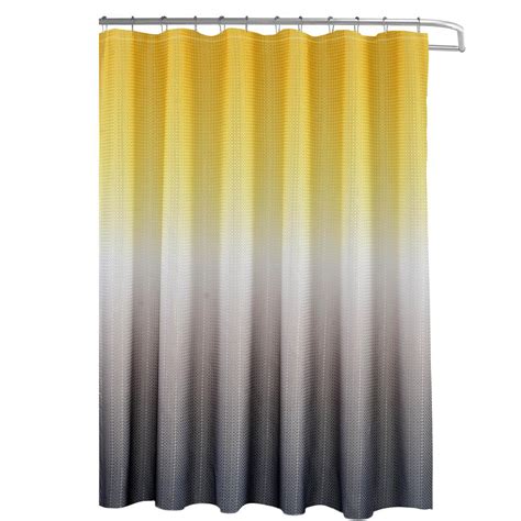 Creative Home Ideas Ombre Waffle Weave 70 In W X 72 In L Yellowgrey