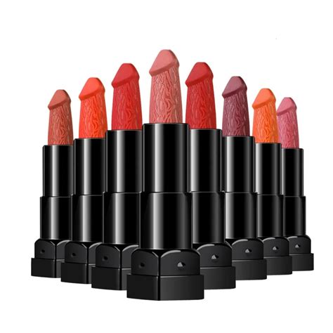Brand Makeup Liphop 8 Colors Penis Shape Lipstick Lasting Moisturizer Cosmetic Rouge Pop Matte