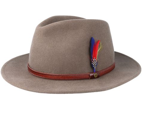 Woolfelt Brown Traveller Stetson Hats Uk