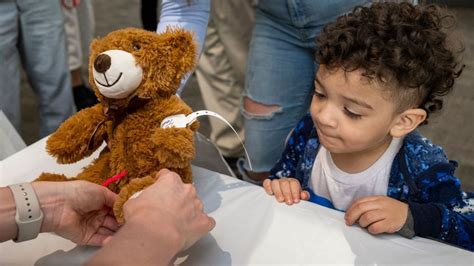 Children Participate In Teddy Bear Clinic At Texas Childrens Hospital