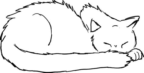 Sleeping Cat Drawing Cat Face Drawing Cat Drawing Simple Cat Drawing