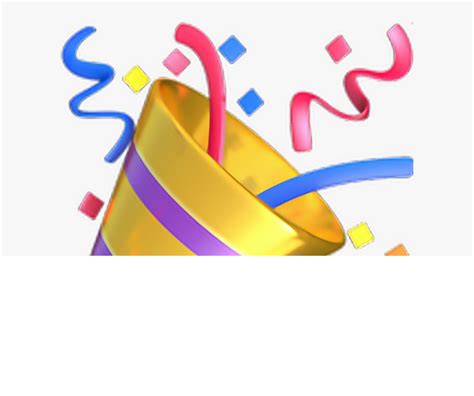 Party Popper Emoji 🎉 Party Popper Emoji Emoticon Party Emoji Hd Png