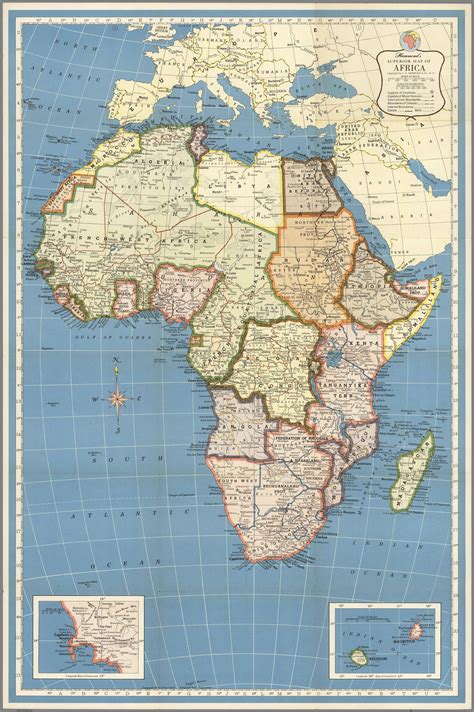 1957 National Geographic Map Of Africa 3327 × 5000 Rimagesofthe1950s