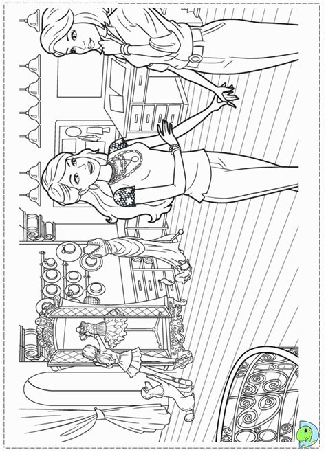 Fashion show coloring pages for adults. Barbie Fashion Fairytale Coloring Pages Printable ...