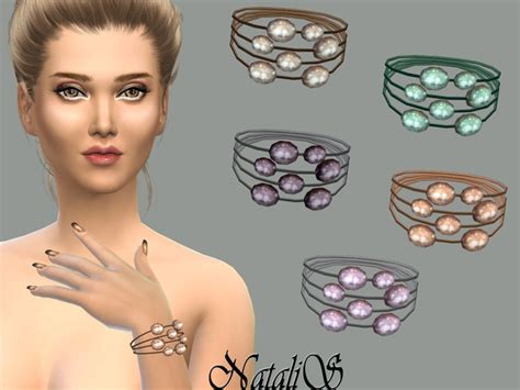 Multilayer Freshwater Pearl Bracelet By Natalis At Tsr Sims 4 Updates