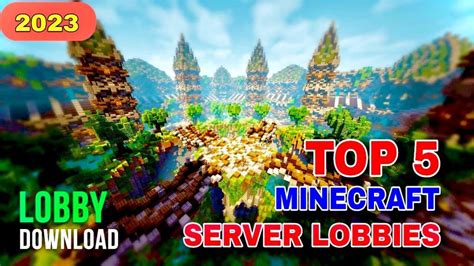 Top 5 Best Minecraft Server Lobby Hub Maps Free Download 2023