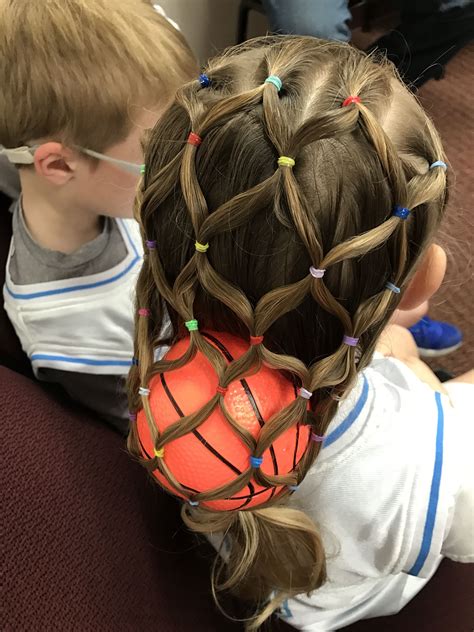 Push the liners up to the top of the pigtails on each side. Crazy Hair Day! Basketball in a net! (With images) | Wacky ...