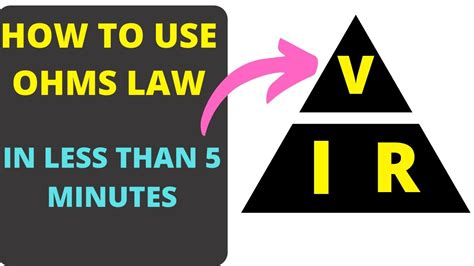 What Is Ohms Law Explained In Under 5 Minutes Youtube