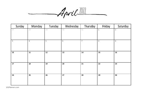 April 2022 Free Printable Calendar April Fools Love