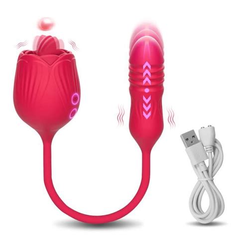 Vibrateur Rose Puissant Pour Adulte Jouet Sexuel Pour Femme Clitoris