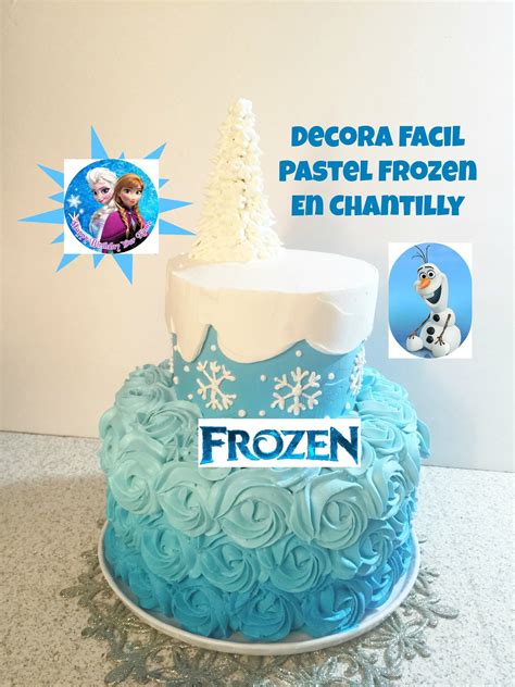There Is A Frozen Birthday Cake With Frosting On The Top And An Image