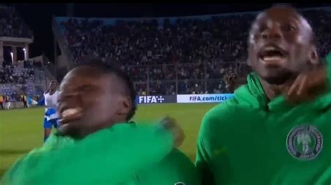The Repudiable Gesture Of The Nigerian Players After The Victory Against The Argentine Sub 20