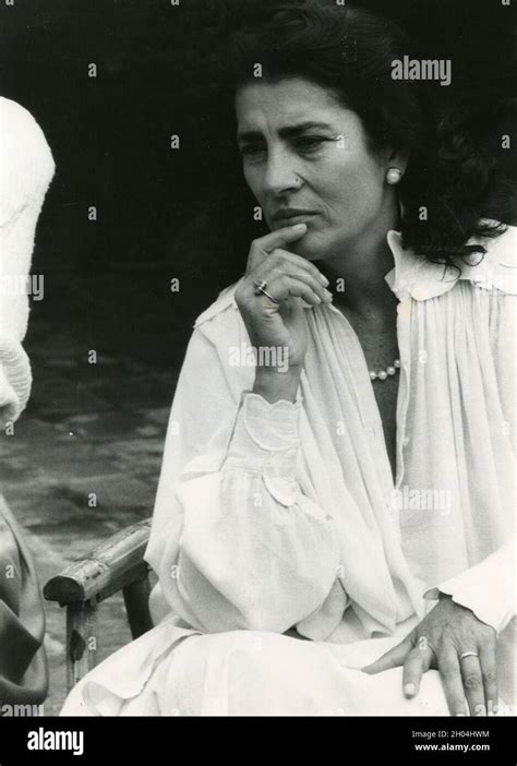 Greek Actress Irene Papas 1980s Stock Photo Alamy