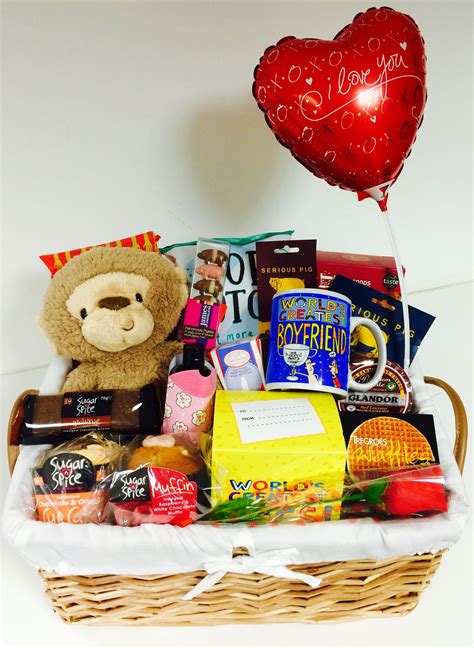 Browse gift baskets, jewelry, naughty games and or, for a night of passion, consider naughty games or romantic coupons. No 1 Boyfriend gift basket perfect for Valentine's Day, an ...