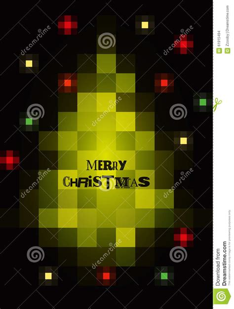 Pixel Art Christmas Card Stock Illustrations 1415 Pixel Art