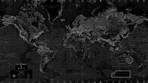 Black And White World Map Wall Mural Murals Your Way Map Wall Mural