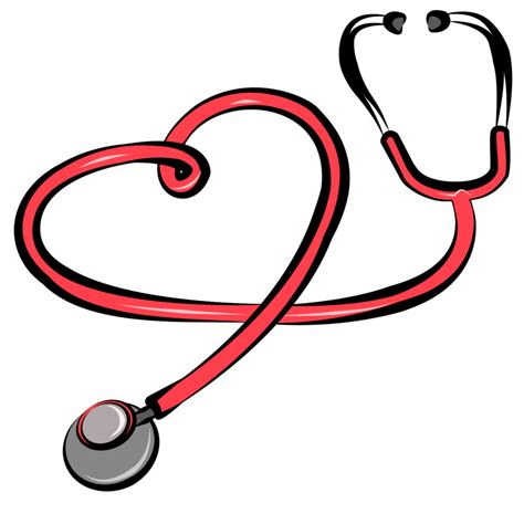 Heart With Stethoscope Clipart Kid