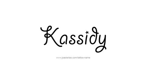 Kassidy Name Tattoo Designs