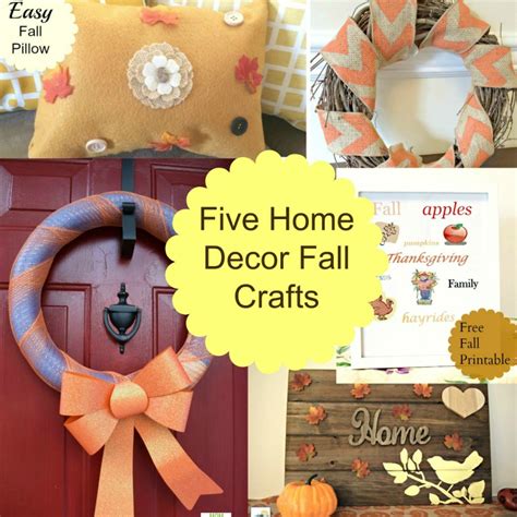 5 Home Decor Fall Crafts