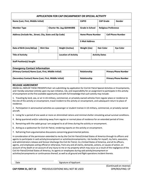Cap Form 160 161 Fill Online Printable Fillable Blank Cap Form