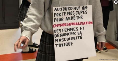 Sexisme Ces Jeunes Qu B Cois Portent Une Jupe Pour D Noncer Le