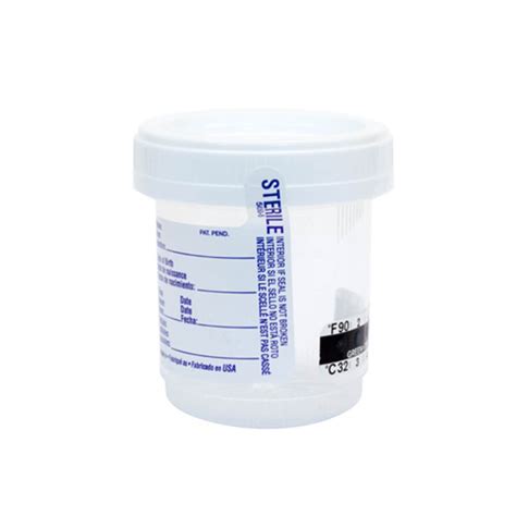 Duoclick Specimen Containers With Temperature Strip Parter Medical