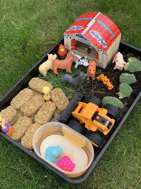 Farm Tuff Tray Go Play Today Activities For Toddlers Tuff Tray