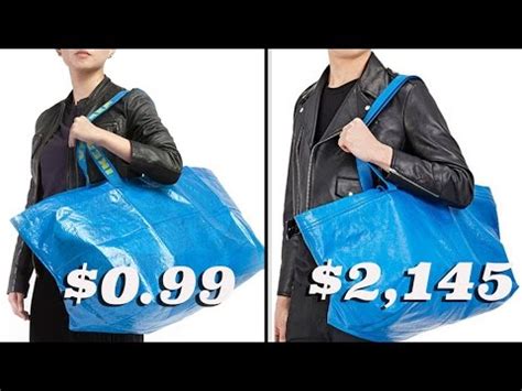 Last week, balenciaga put a $2,145 oversize blue tote bag on the market, and it didn't take long before the internet pointed out the resemblance to another major company's bag: Ikea vs. Balenciaga's Tote Bag - YouTube
