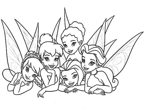 Picture Of Beautiful Disney Fairies Coloring Page Download And Print