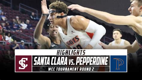Santa Clara Vs Pepperdine Basketball Highlights Wcc Mens Basketball