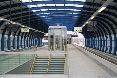 Picture Of Docklands Light Railway Station At London City Airport
