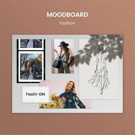 Free Fashion Mood Board Template Free Templates Printable