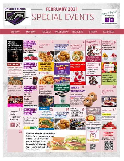 Special Events Calendar Middle Georgia State University Aladdin
