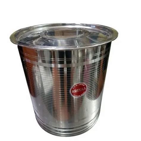 stainless steel rice drum capacity 20 liitre at rs 160 kilogram in chennai id 21420107048